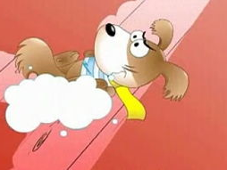 小狗趴在床上看了一晚上的动画片